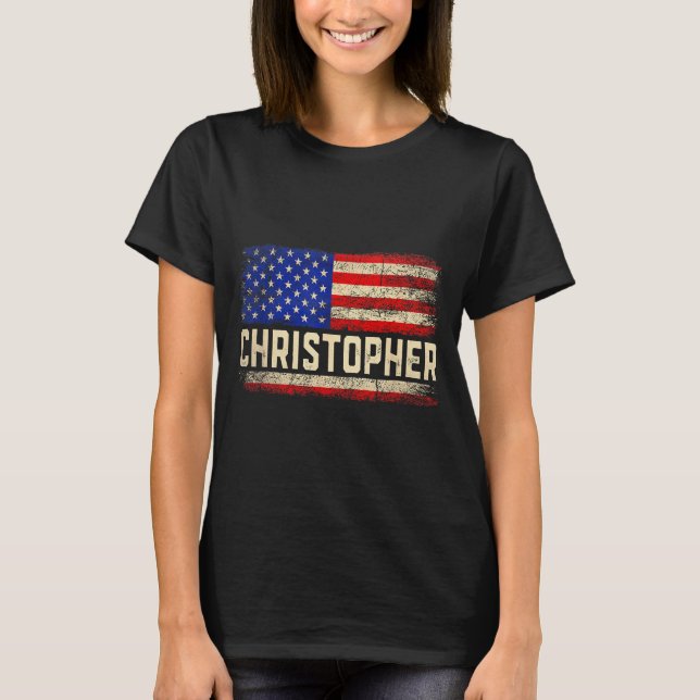 Camisa Nome Christopher Primeiro Nome Christopher  (Frente)