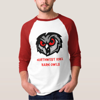Camisa noroeste das corujas de celeiro de Iowa