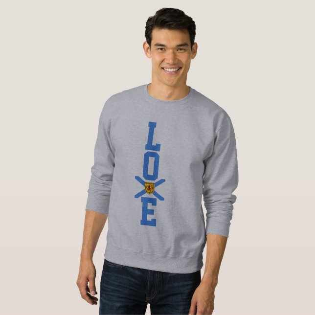 Camisa Nova Escócia ama suéter de bandeira (Frente Completa)