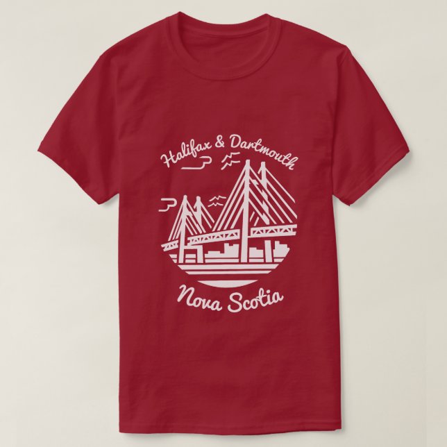 Camisa Nova Escócia Halifax e camiseta Dartmouth (Frente do Design)