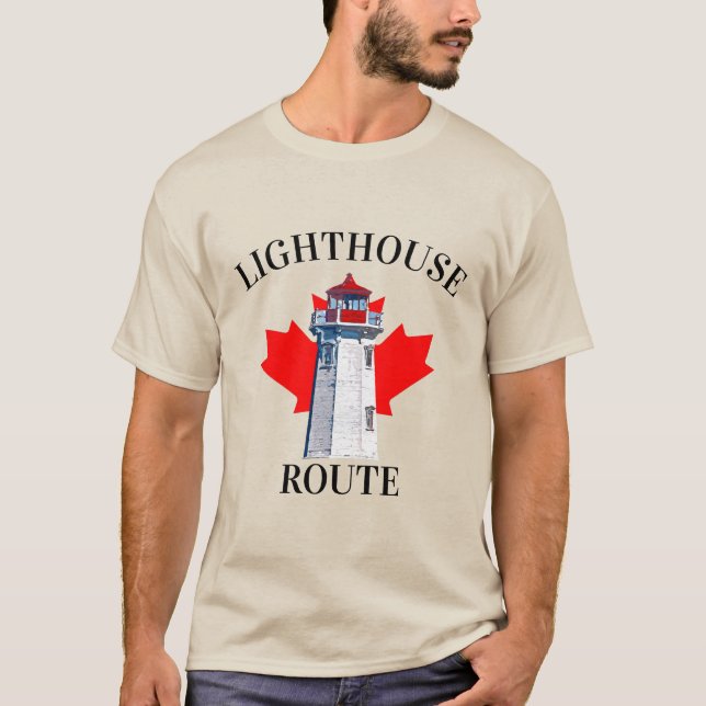 Camisa Nova Scotia da Peggy, via de farol (Frente)