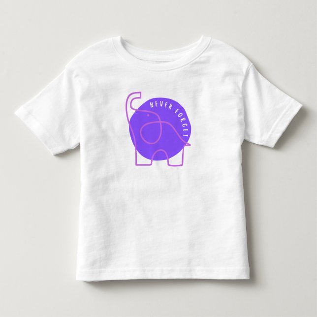 Camisa Nunca Esqueça a Conscientização sobre ALZ (Frente)