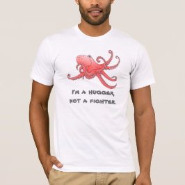 Camisa Octopus Hug. Sou um abraço, não um lutador.