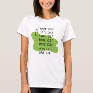 Camisa "Odeio GOLF" para mulheres