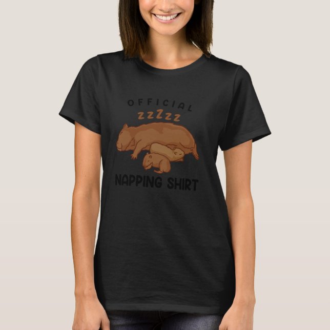 Camisa Oficial de Cochilo Capivara Pijama Roedor S (Frente)