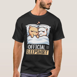 Camisa Oficial de Dormir Gata Persa Engraçada Roup