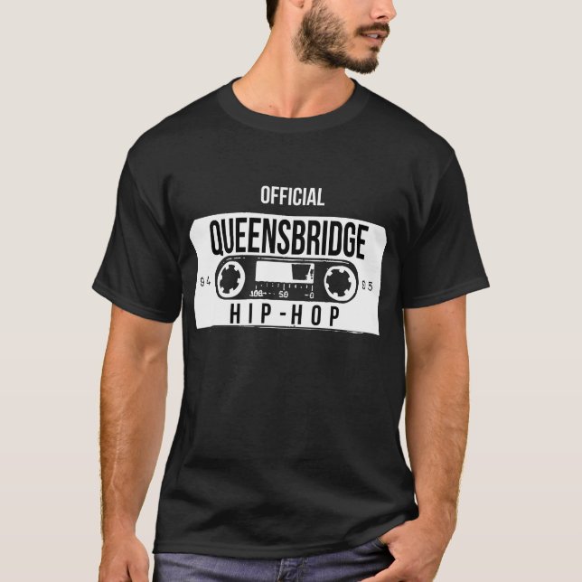Camisa oficial do rap do hip-hop de Queensbridge (Frente)