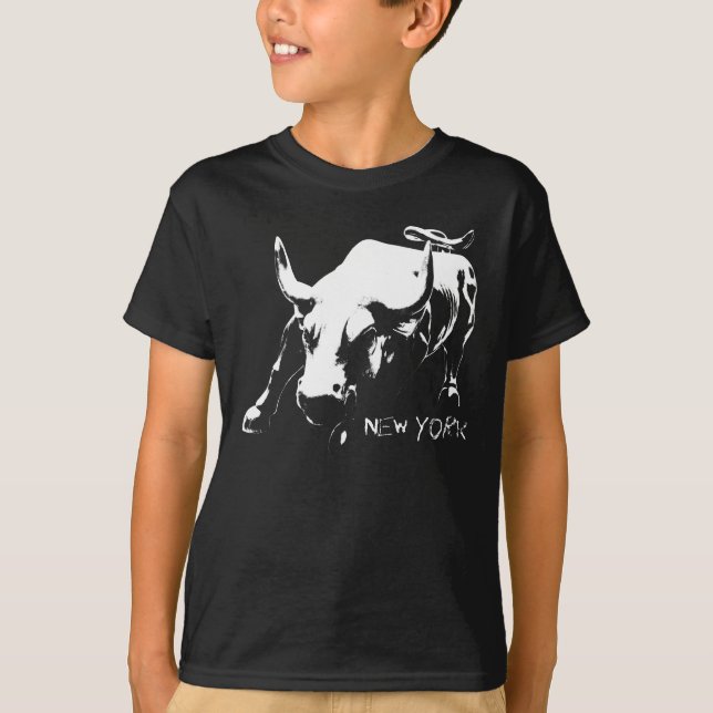 Camisa orgânica de New York T-Shirt Kid's Bull Sta (Frente)