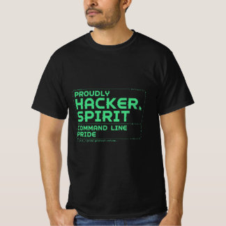 Camisa Orgulho Linha de Comando de Computador Retr