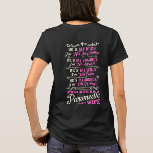 Camisa orgulhosa da esposa do paramédico