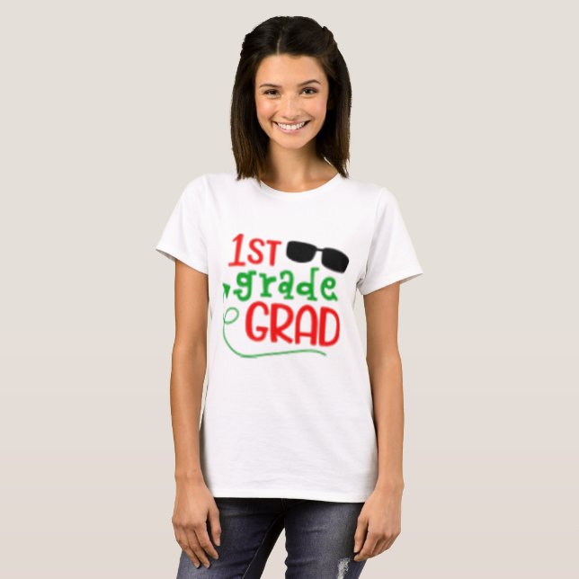Camisa Orgulhosa de Professora e Mãe de Graduado d (Frente Completa)