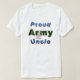 Camisa orgulhosa de Unlce do exército (Frente do Design)