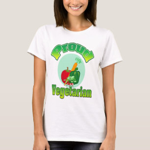 Camisa orgulhosa do vegetariano