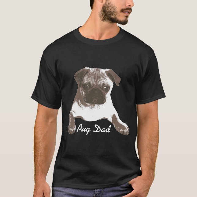 Camisa orgulhosa elegante do pai do Pug (Frente)