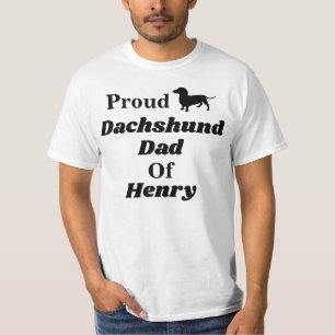 Camisa orgulhosa personalizada do pai T do