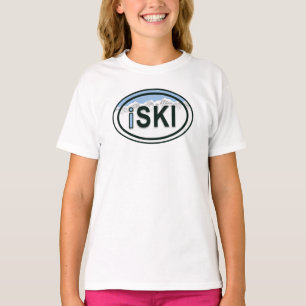 Camisa oval do Tag da montanha do iSKI do esqui