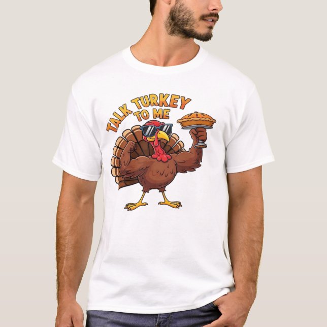 Camisa Oversized Divertida de Ação de Graças de Pe (Frente)