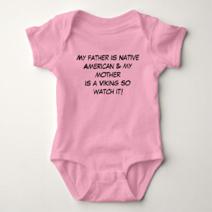 Camisa Pai é Nativo Americano & Mãe é Viking