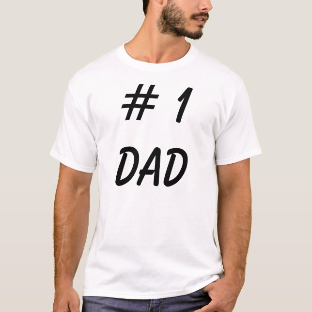 Camisa Pai nº 1 - Camisetas Padres Engraçadas (Frente)