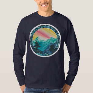 Camisa paisagem montanhosa - john muir - escalada