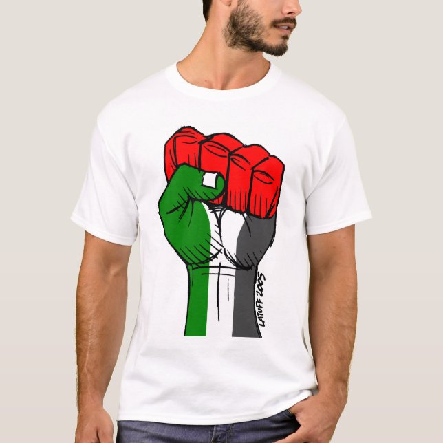 Camisa palestina do tanque do punho de Carlos (Frente)