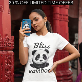Camisa Panda Bliss - Adorável Design de Bambu