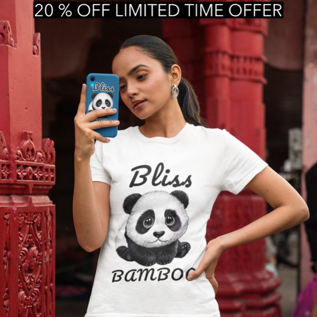 Camisa Panda Bliss - Design de Bambu Adorável (Criador carregado)