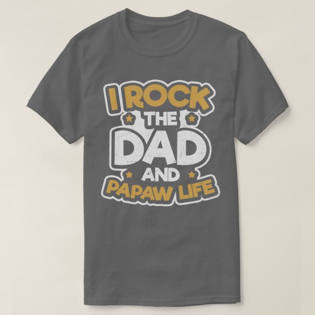 Camisa Papaw Agita O Pai E Presente De Vida Papaw (Frente do Design)