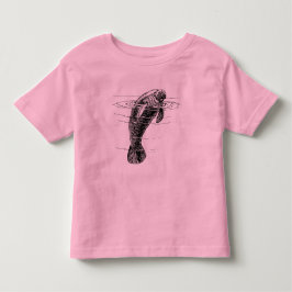 Camisa para criança pequena de peixe-boi