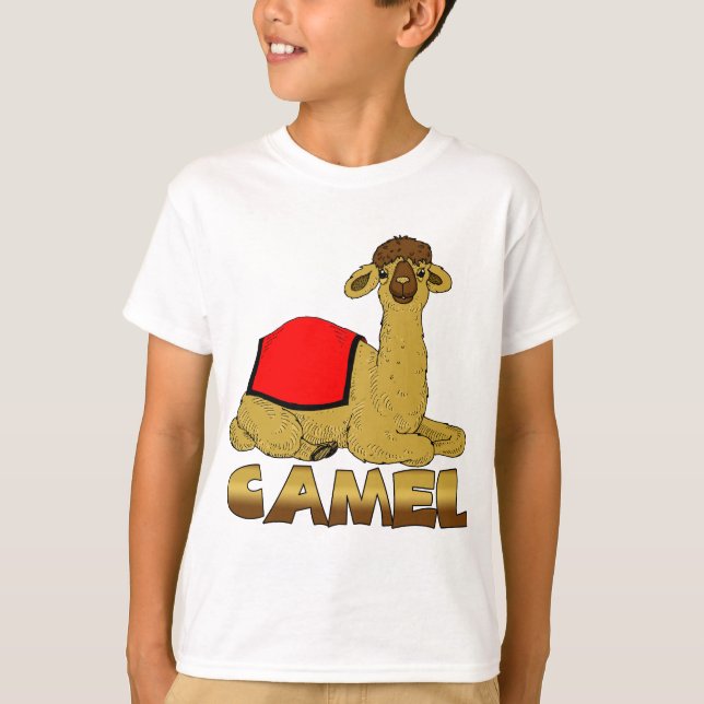 Camisa para crianças - camelo do camelo T dos (Frente)