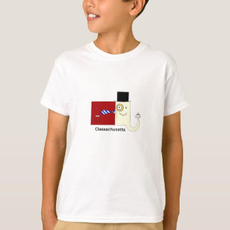 Camisa para crianças Classachusetts Massachusetts