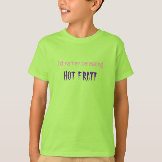 camisa para crianças que desejam fruta quente