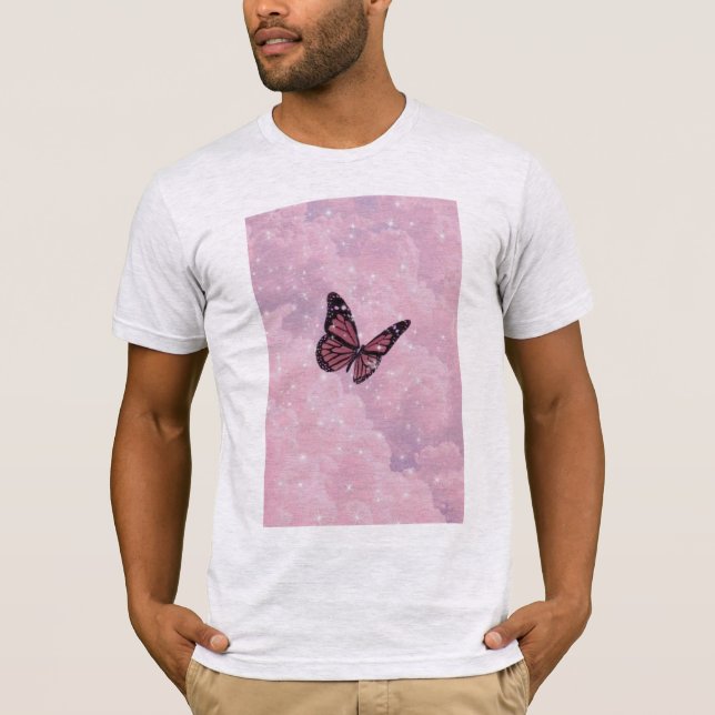 Camisa Para Homens: Butterfly Tumblr (Frente)