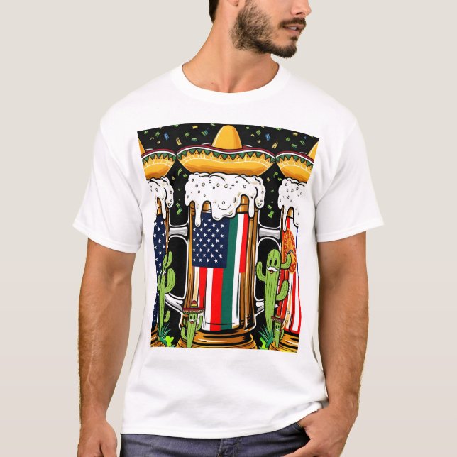 CAMISA PARA MEXICANOS QUE VIVEM NOS EUA (Frente)