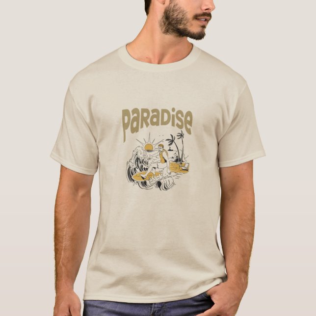 Camisa "Paraíso Encontrado" Praia Vibes (Frente)