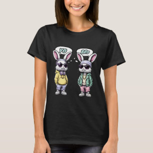 Camisa Páscoa 2025 Yo Bro Citação Engraçado Hip Ho