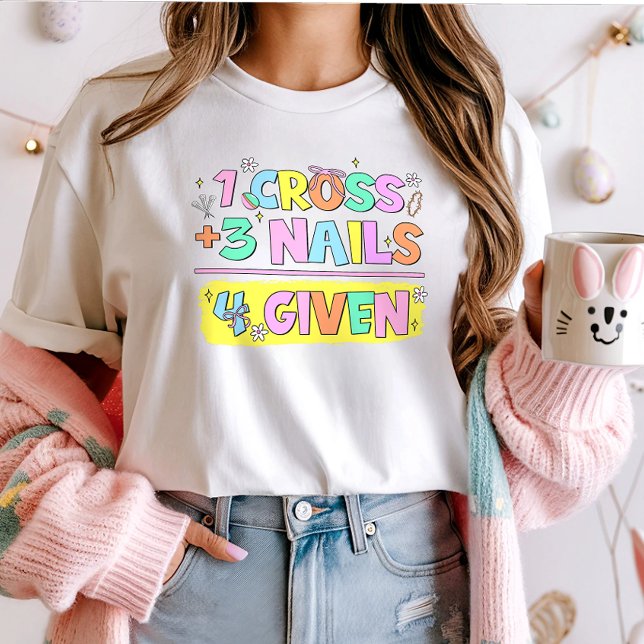 Camisa Páscoa Cristã; 1 Unhas 3 4 Dada (Criador carregado)