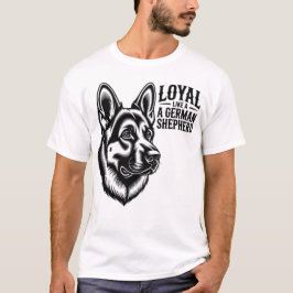 Camisa Pastor Alemão - Camiseta de Linha para Aman