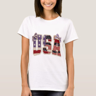 Camisa Patchwork EUA PNG, Retrô 4 de Julho