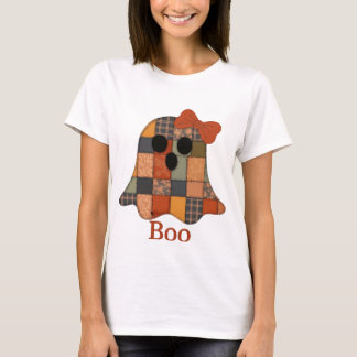 Camisa Patchwork Ghost BOO, Fantasma de Halloween 