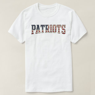 Camisa Patriota Americana Desgastada   Vintage 
