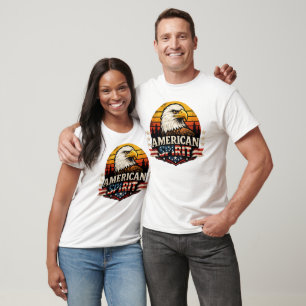 Camisa Patriótica Águia Espírito Americano