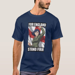 Camisa Patriótica Amelia St George Bandeira do Rei