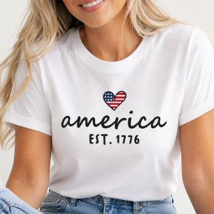 Camisa Patriótica America Est 1776