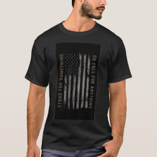 Camisa Patriótica com Gráfico da Bandeira American