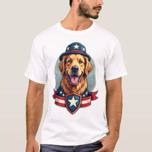 Camisa Patriótica da Família do Veterano do Golden