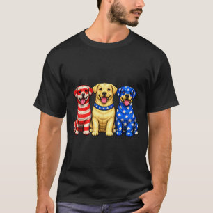 Camisa Patriótica de Cachorro Rottweiler Bandeira