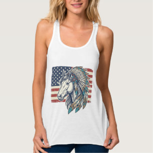 Camisa Patriótica de Cavalos com Vetor Vintage de