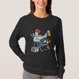 Camisa Patriótica de Galinha Cervejeira Engraçada 