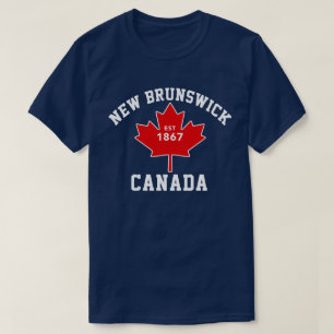 Camisa patriótica de Novo Brunswick Canadá